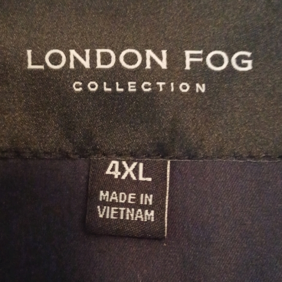 *NWT* London Fog Men's Zip-Front Navy Bomber/Golf Jacket Sz 4XL Big & Tall $150 - Picture 5 of 7
